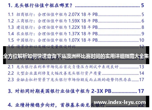 全方位解析如何快速查询下庙澳洲杯比赛时间的实用详细指南大全集