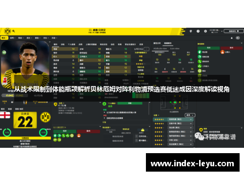从战术限制到体能瓶颈解析贝林厄姆对阵利物浦预选赛低迷成因深度解读视角