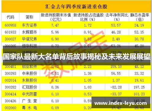国家队最新大名单背后故事揭秘及未来发展展望